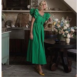ANTONIO MELANI Green Midi Dress